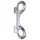 ZADO - dubbel karbinhake - metall - silver