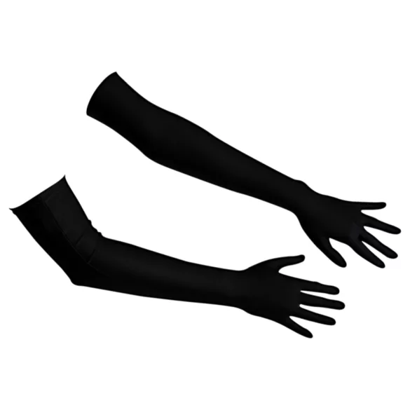 Cottelli - satinhandskar - svart - S-L