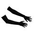 Cottelli - Satin handskar - svart (S-L)