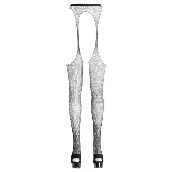 Cottelli - nätstrumpbyxor - sexig design - svart