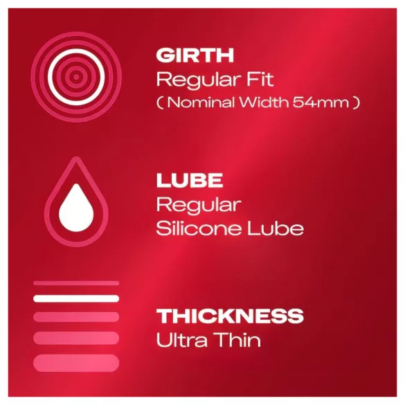 Durex - kondom - ultratunn naturlig känsla - 10 st