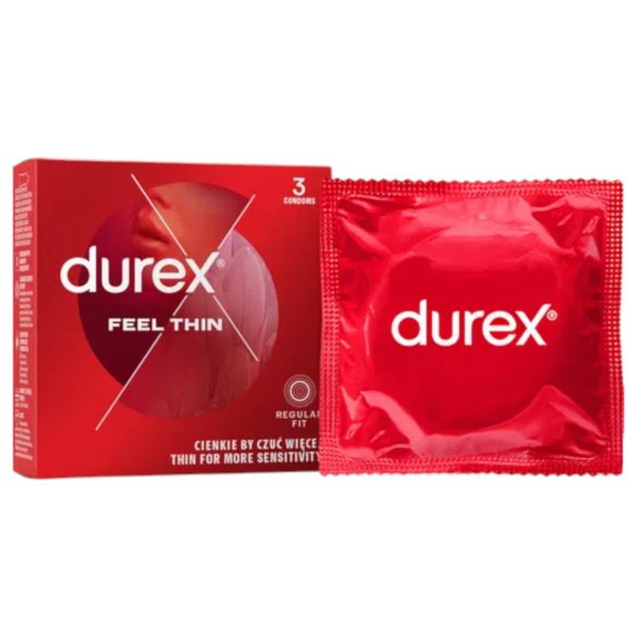 Durex Feel Thin - Naturlig känsla kondomer (3 st)