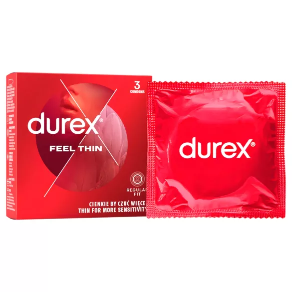 Durex - Kondom - Tunn för naturlig känsla - 3 st