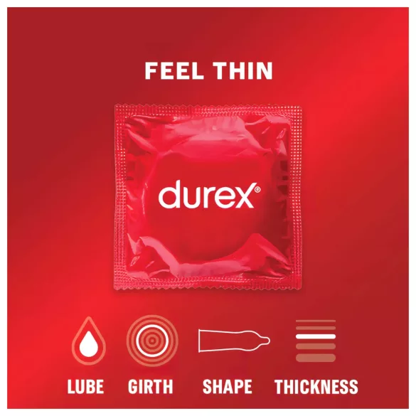 Durex Feel Thin - kondom för naturtrogen känsla (3 st)