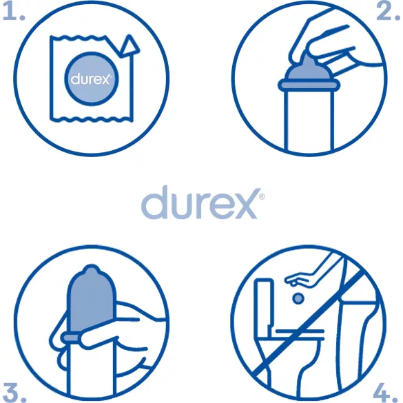 Durex - Kondom - Tunn för naturlig känsla - 3 st