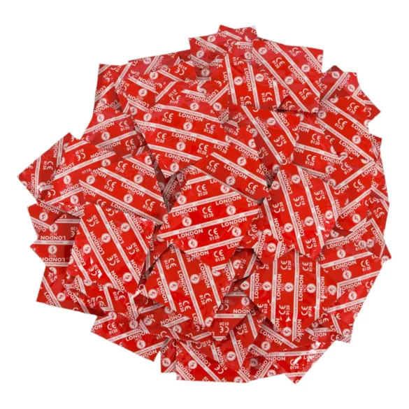 London - latexkondom med jordgubbssmak (1000 st)