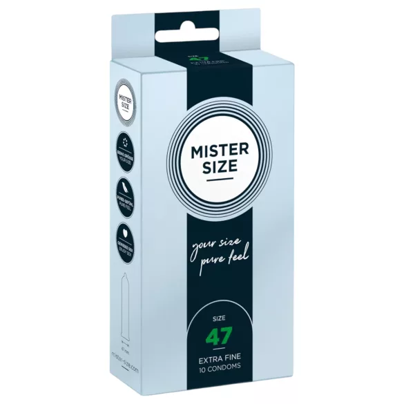 Mister Size - tunn kondom - 47mm - 10 pack