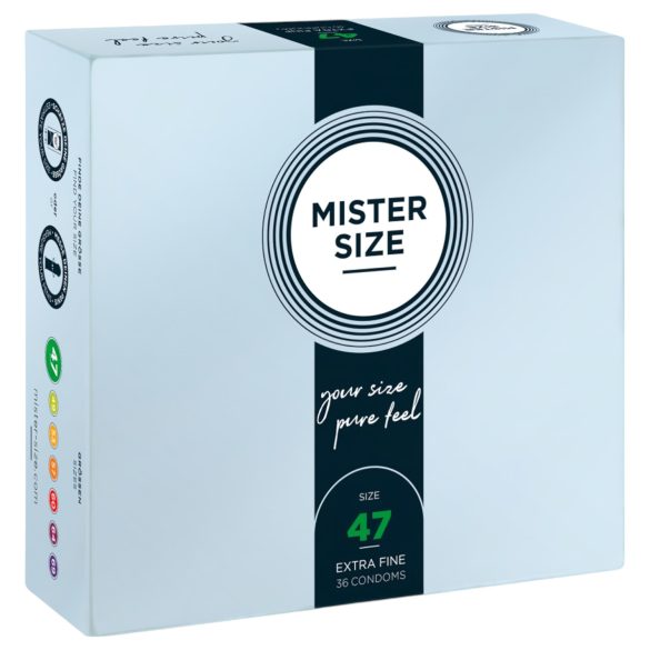 Mister Size - Tunt kondom - 47mm - 36 st