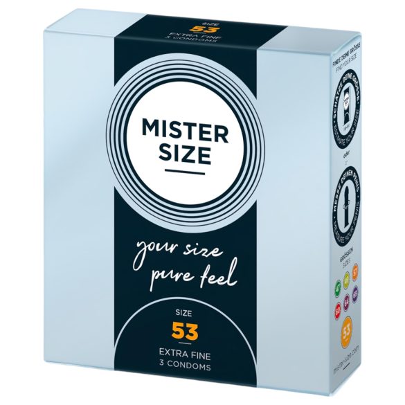 Mister Size tunna kondomer - 53 mm (3 st)