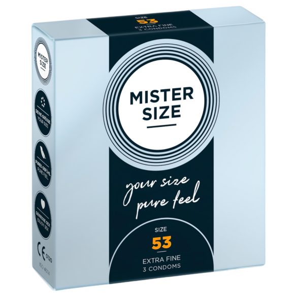 Mister Size - tunn kondom - 53mm - 3 st