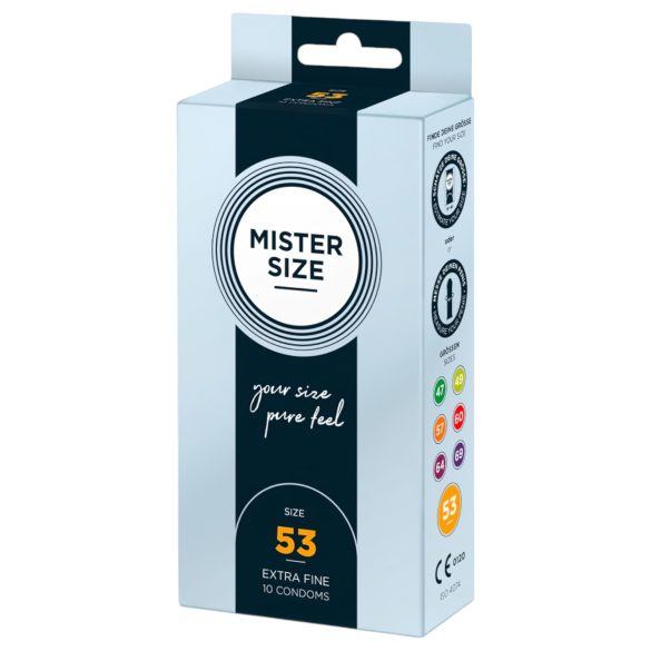 Mister Size tunn kondom - 53 mm (10 st)