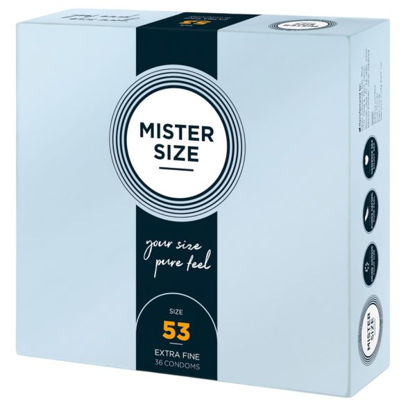 Mister Size - tunn kondom - 53mm - 36 st