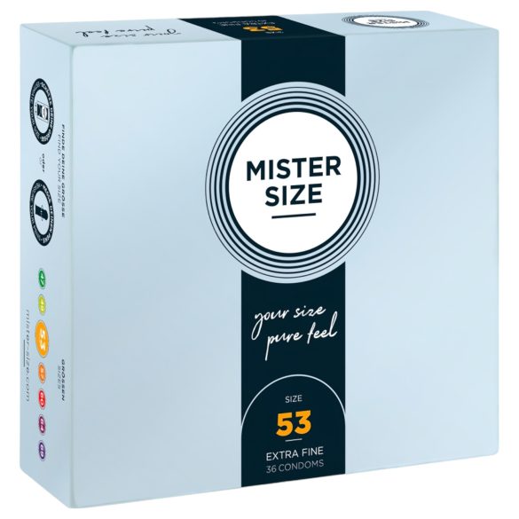 Mister Size - tunn kondom - 53mm - 36 st