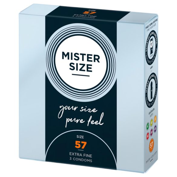 Mister Size tunna kondomer - 57mm (3 st)