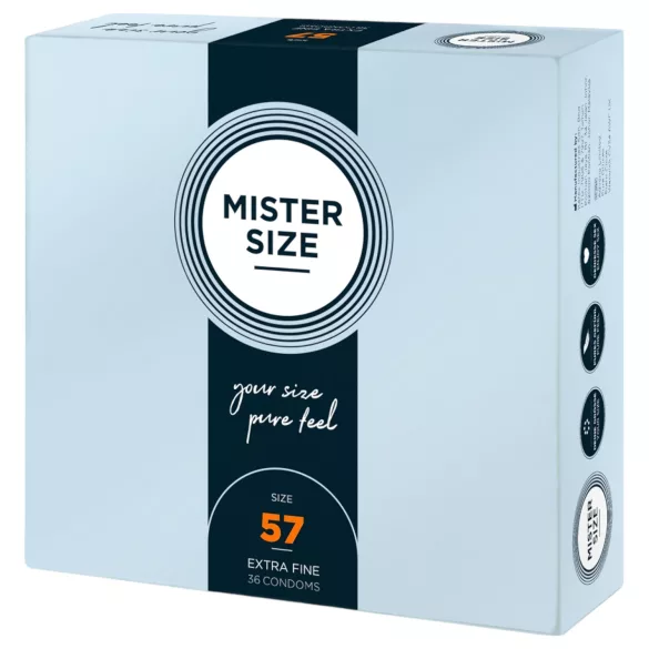Mister Size - tunt kondom - 57mm - 36 st