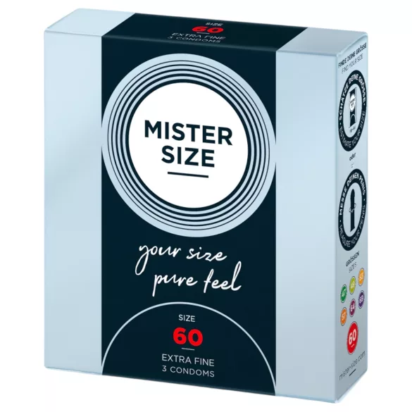 Mister Size - tunn kondom - 60 mm - 3 st