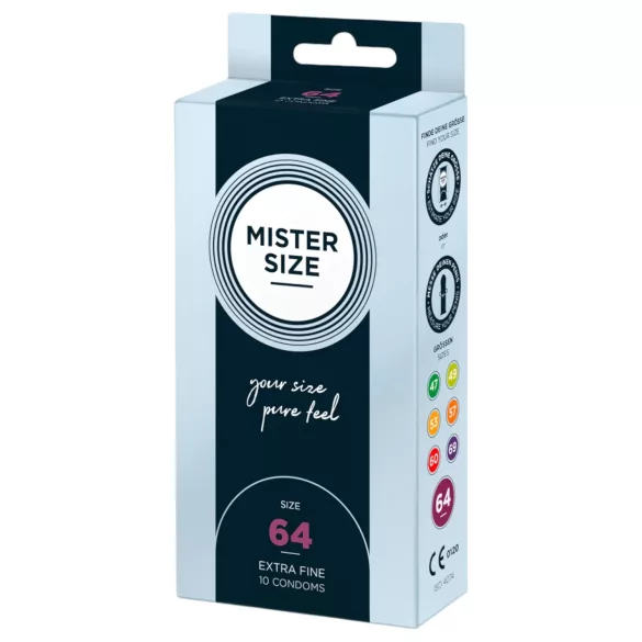 Mister Size - tunn kondom - 64mm - 10 st