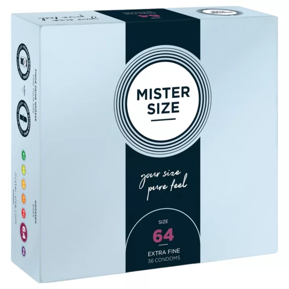 Mister Size - extra tunn kondom - 64mm - 36 st