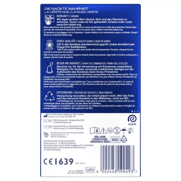 Durex Intense - Orgasmic kondom (10 st)