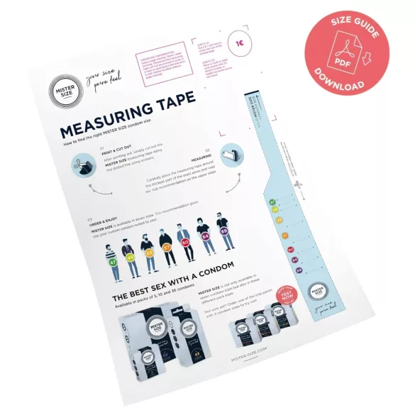 Mister Size - kondom testpaket med penisring - 3 st