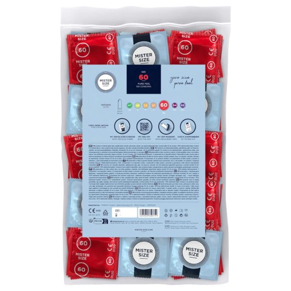 Mister Size - Tunt kondom - 60mm - 100 st