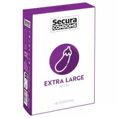 Secura Aubergine - extra stort kondom - 60 mm (48 st)