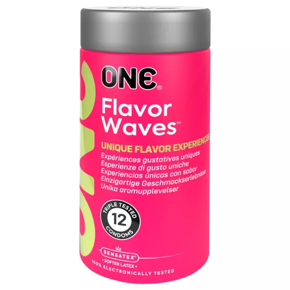 ONE - smaksatt kondom - mixade smaker - 12 stycken