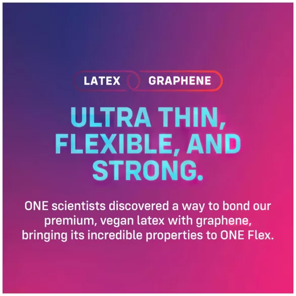 ONE Flex - grafenkondom - extra tunn - 12 st