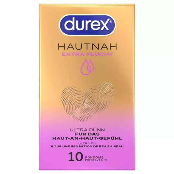 Durex Hautnah - kondomer - extra glidmedel - 10 st