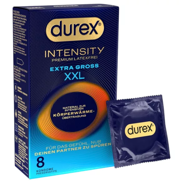 Durex Intensity XXL - latexfri kondom - 8 st