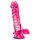 B Yours – dildo med pung – 20 cm (rosa)