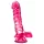 B Yours Basic 8 - dildo med pung - 23 cm - rosa