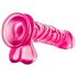 B Yours – dildo med pung – 20 cm (rosa)