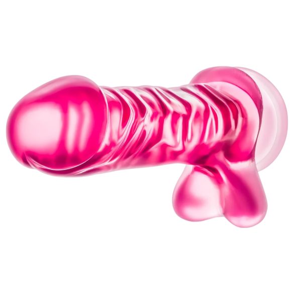 B Yours Basic 8 - dildo med pung - 23 cm - rosa