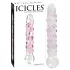 Icicles No. 7 - glasdildo med pärlor