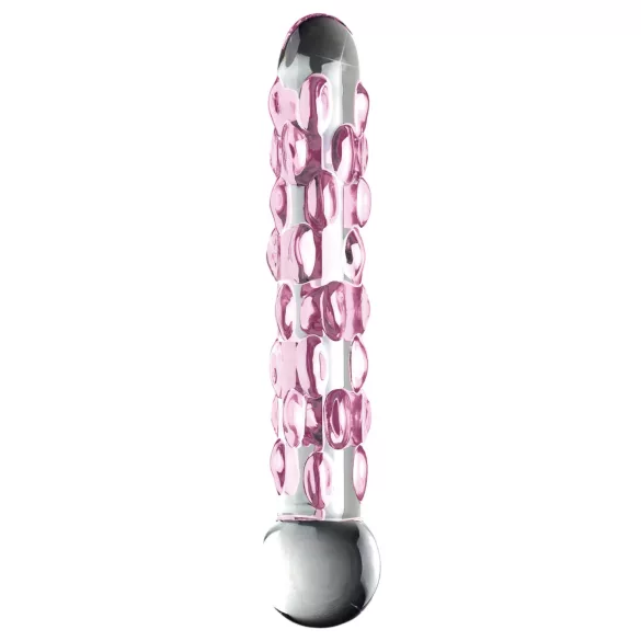 Icicles No. 7 - glasdildo med pärlor