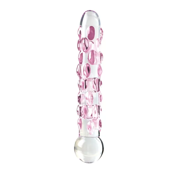 Icicles No. 7 - glasdildo med pärlor