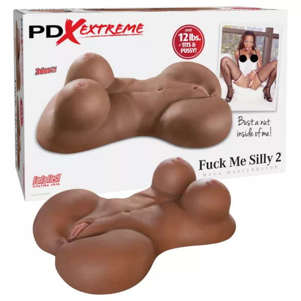 Pipedream Fuck Me Silly Sista - brun kvinnlig torsomasturbator (5,7 kg)