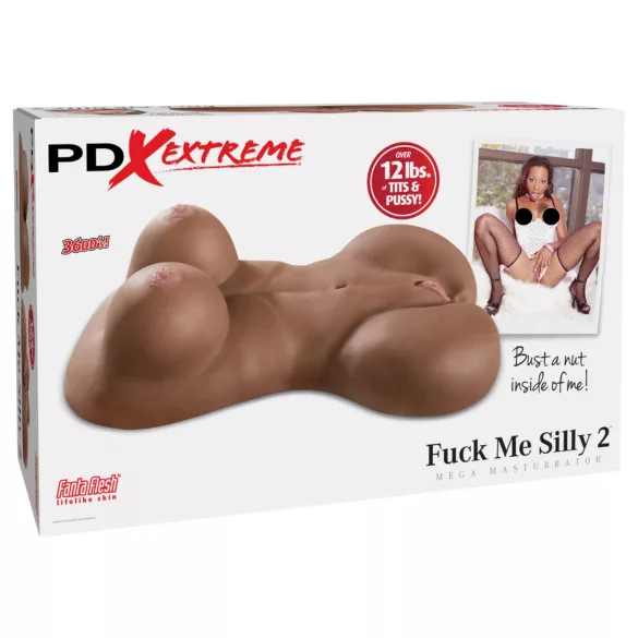 Pipedream Fuck Me Silly Sista - brun kvinnlig torsomasturbator (5,7 kg)