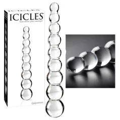 Icicles No. 2 - glaskulformad dildo - transparent
