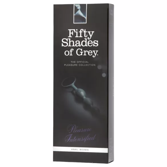 Fifty Shades of Grey - analdildo med pärlor - grå