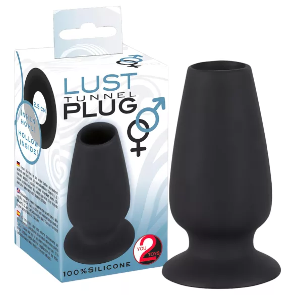 You2Toys - analplugg med hål - svart