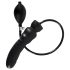 LATEX - uppblåsbar dildo (svart)