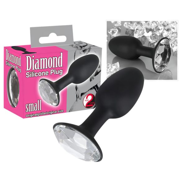 You2Toys - analplugg med diamant - silikon - liten
