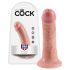 King Cock - dildo realistisk - 15 cm - naturfärg