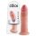 King Cock 9 - realistisk dildo med sugkopp (23 cm) - naturfärg