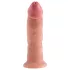 King Cock - realistisk dildo med sugpropp - 23 cm - natur