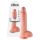King Cock 10" realistisk dildo med testiklar (25 cm) - naturfärg