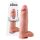 King Cock 30 cm Dildo med pung - Naturfärg