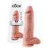 King Cock - dildo med pung - 30 cm - hudfärgad